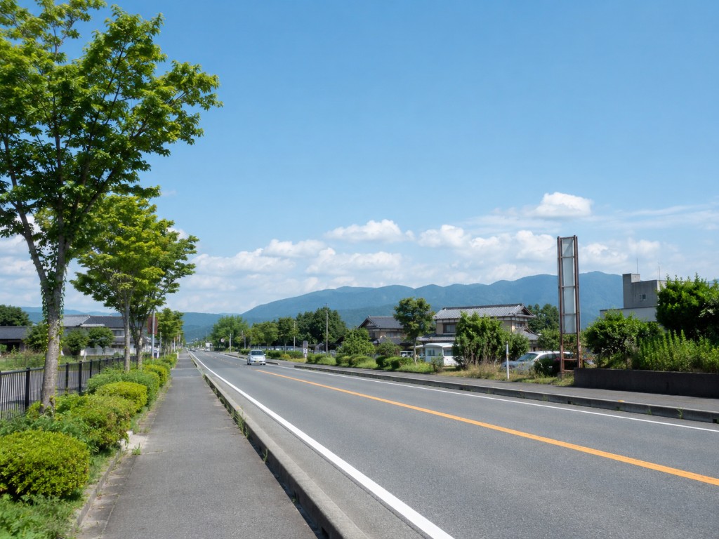 国道8号線付近